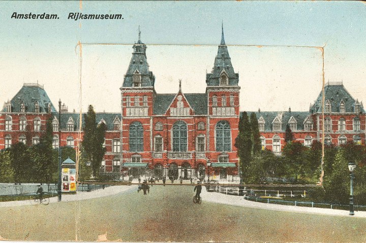 Prentbriefkaart Rijksmuseum te Amsterdam