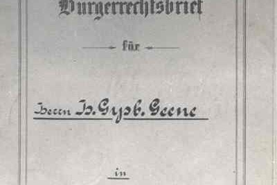 Burgerrechtsbrief voor H.G. Geene