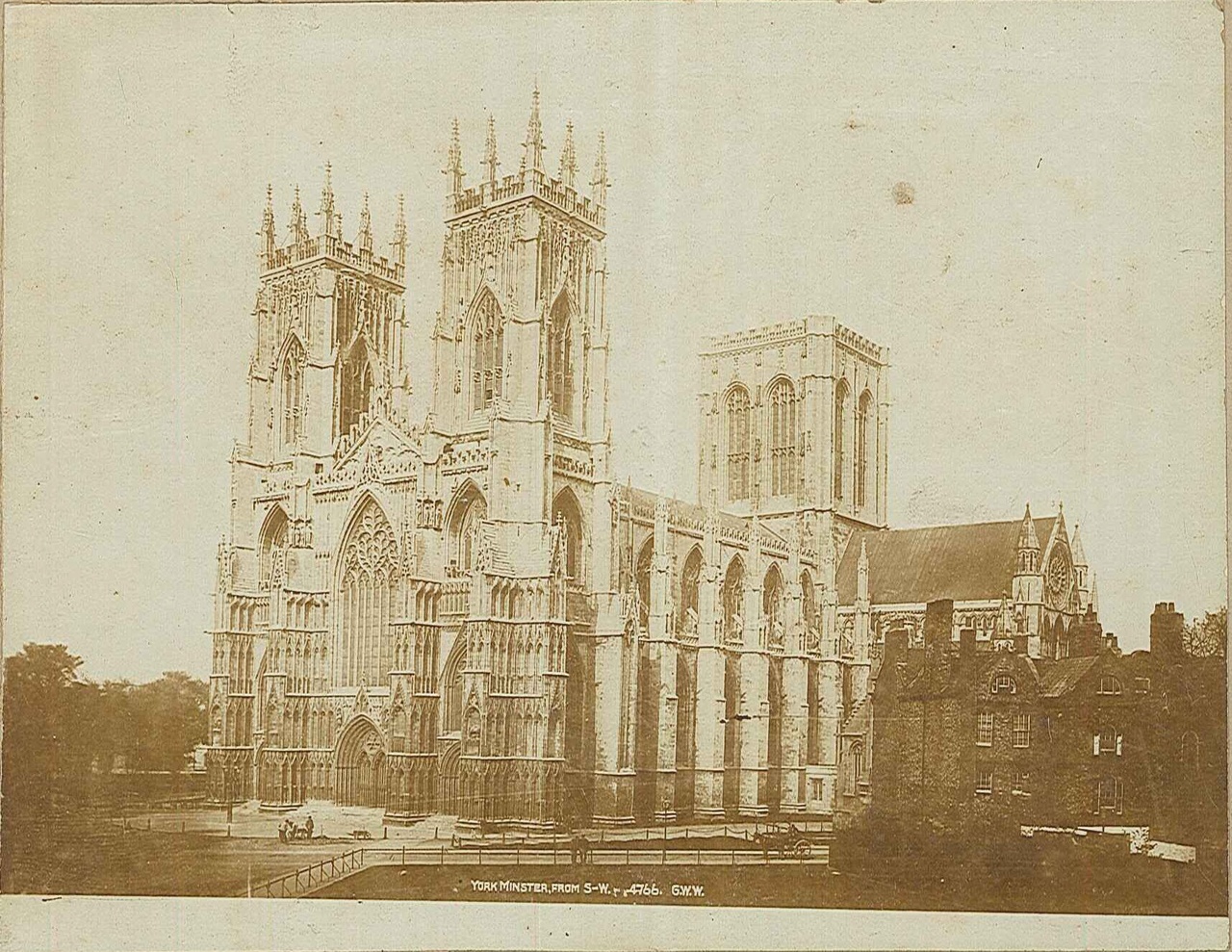 Foto van een kerk in York.