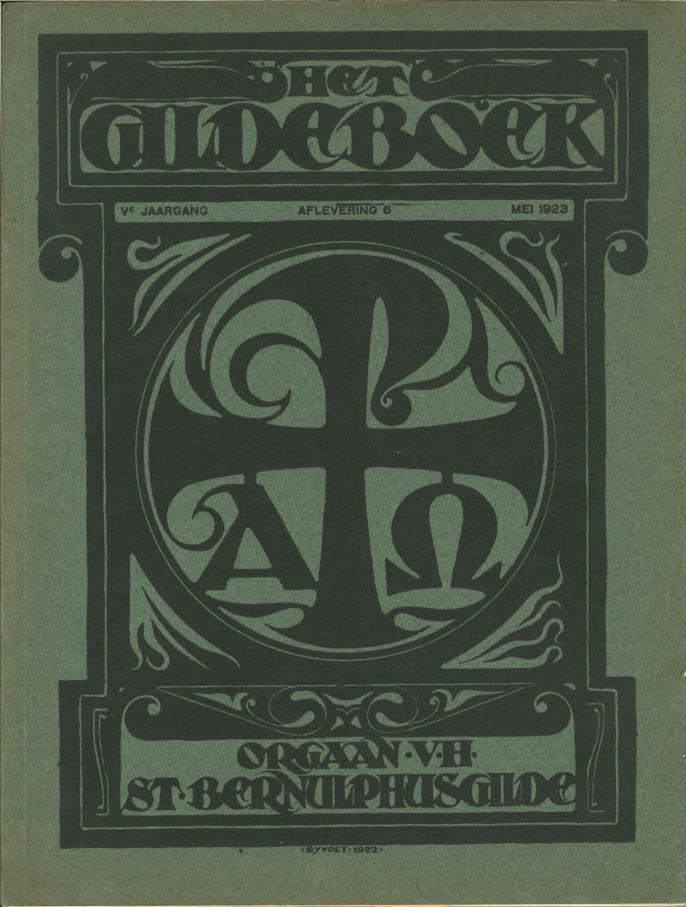 Het GILDEBOEK, orgaan van het St. Bernulphusgilde,  mei 1923, aflevering 6 van de 5de jaargang.