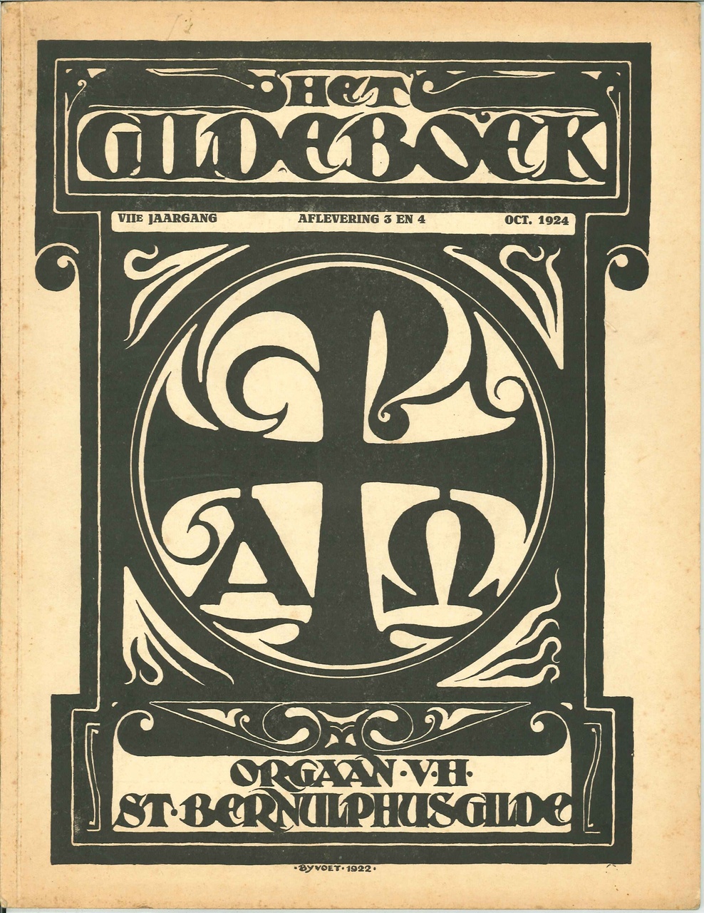 Het GILDEBOEK, orgaan van het St. Bernulphusgilde,  oktober 1924, afleveringen 3 en 4 van de 7de jaargang.