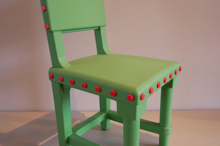 Gothic chair, green