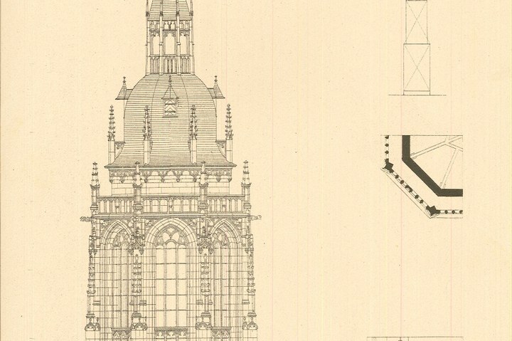 Ontwerptekening restauratie Cuneratoren te Rhenen