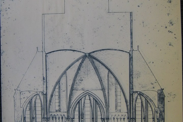 Kopie van een ontwerp voor de H. Hartkerk te bouwen aan de  Vondelstraat te Amsterdam