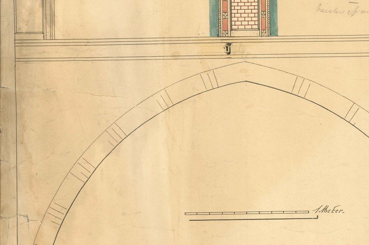 Ontwerp voor diverse onderdelen van een kerkinterieur